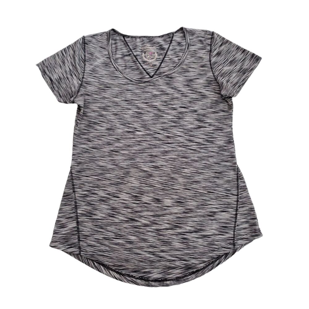 Athletic‎ Collection by 26 International Women's Small Black Gray Short Sleeve